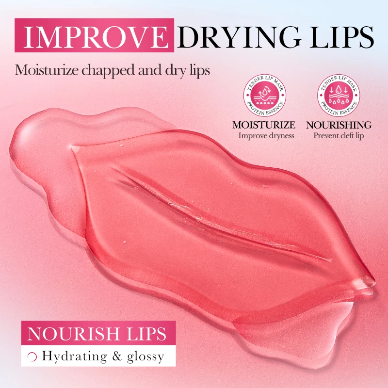 15 قطعة BIOAQUA كريستال الكولاجين قناع الشفاه ترطيب طبطب الشفاه أقنعة هلام تبييض ترطيب الشفاه سمنة الشفاه العناية بالبشرة