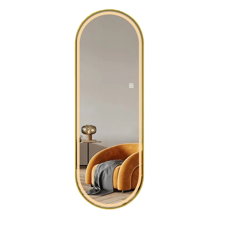 

Full-length smart led mirror with lamp dressing mirror bedroom ins Internet celebrity fitting mirror