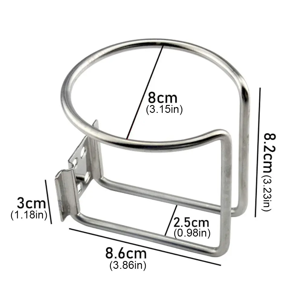 Getränkeflaschen, Dosen, Tassenhalter, Bootsring, Getränkehalter, Metallring, Getränkehalter für Marine, Yacht, LKW, Wohnmobil, Auto, Auto