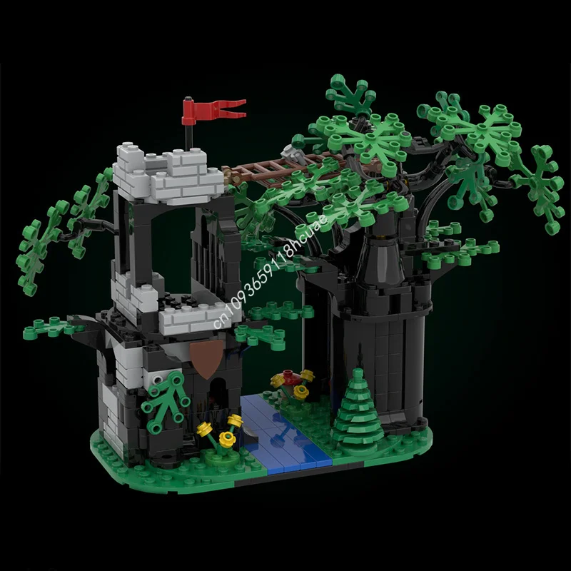 

516pcs MOC Forest Hideout Retro Pack 2in2 Castle Building Blocks Christmas Gift Parent Child Interactive Activity for All Ages