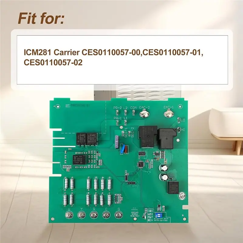 A84G-ICM281 Furnace Control Circuit Board Replacement For Carrier For Model Numbers CES0110057-00, CES0110057-01, CES0110057-02