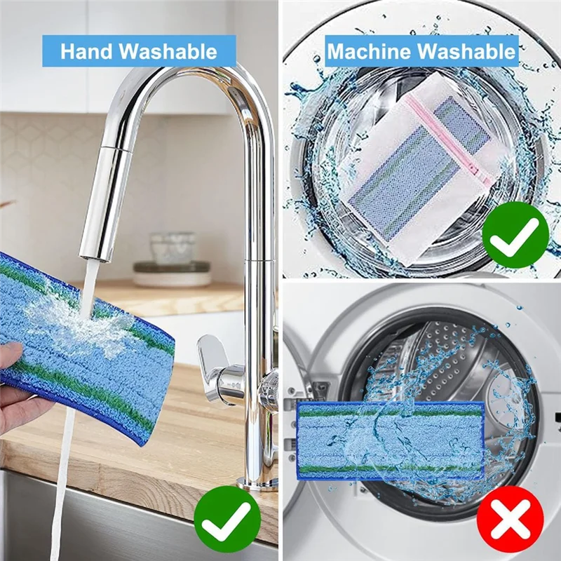 A005-9PCS Wet Mopping Pads F For Irobot Braava Jet M6 Ultimate Robot Mop 6012, 6110, 6112, 6113 Washable And Reusable Mop Cloth