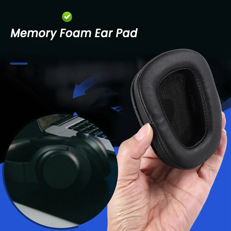 1 paar Schaum Ohr Pads Kissen Leder Polsterset für Logitech G933 G935 G633 / G 933 G 935 G 633 artemis Kopfhörer