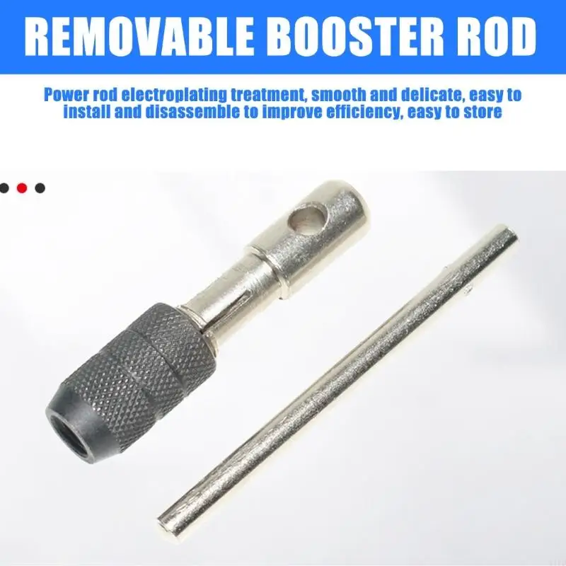 3-6mm T Shaped Tap Wrenches Set with 5 Hand Tap Tapping Screwdriver Wrenches for 3-8 Threading Tasks