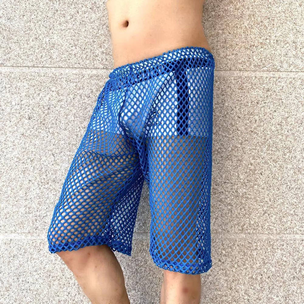 

Summer Hot Selling Hollow Out Shorts Men Sexy Shorts Beach Breathable Casual Gym Short Pants Streetwear Versatile Sweatpants