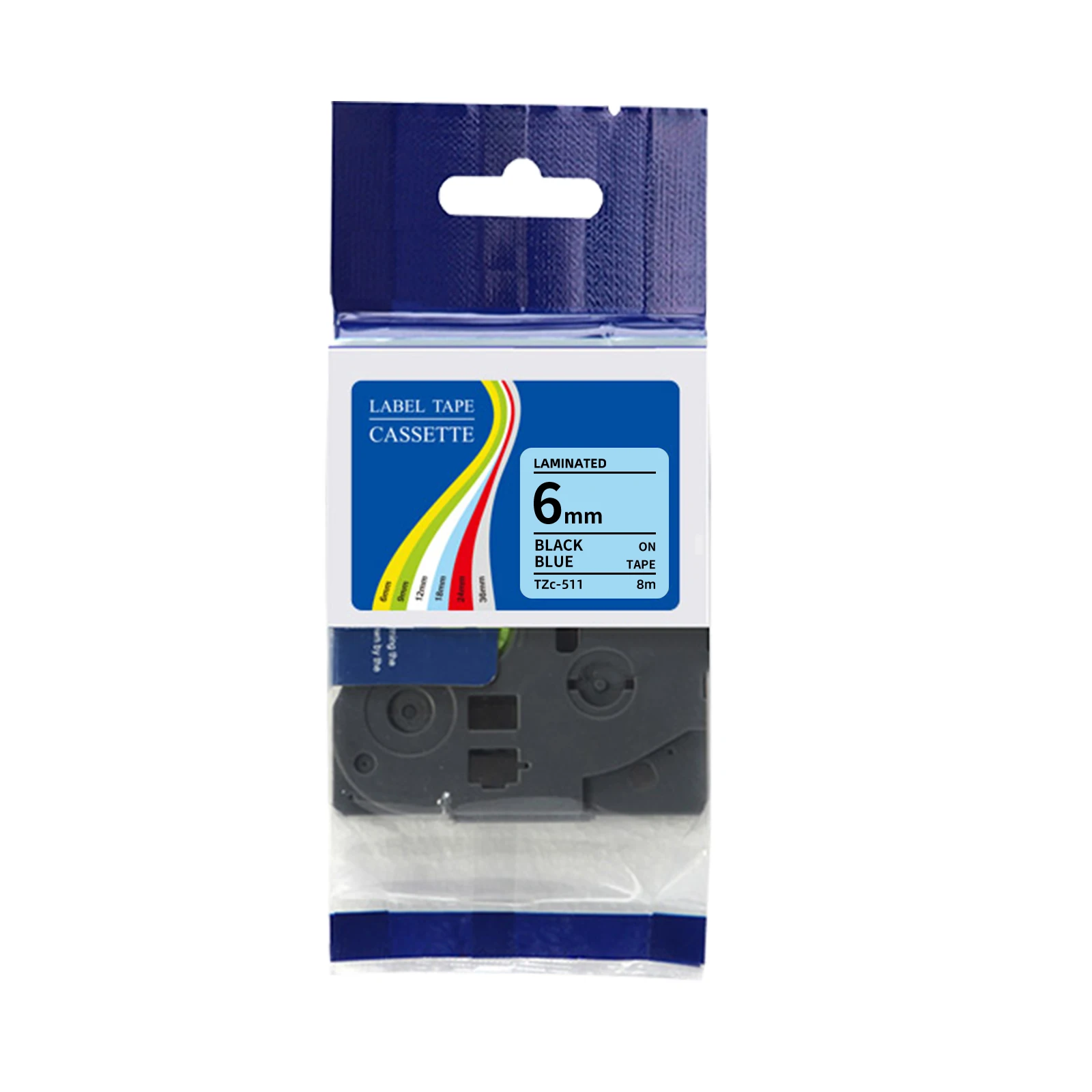 Compatible Brother TZe Lamilated Label Tape 6mm wide 8 meter long for Brother P Touch Printers