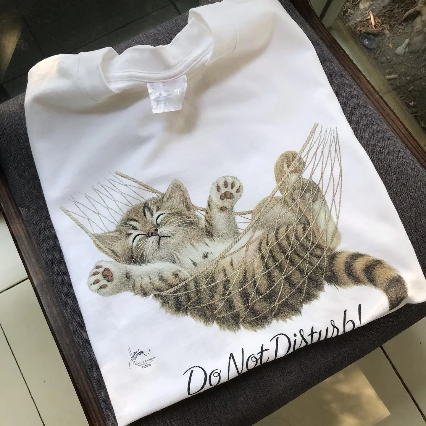 Hand-Drawn  Print T-Shirt Short Sleeve Unisex Oversize Comfortable Breathable Cotton Minimalist Style Summer Fashion