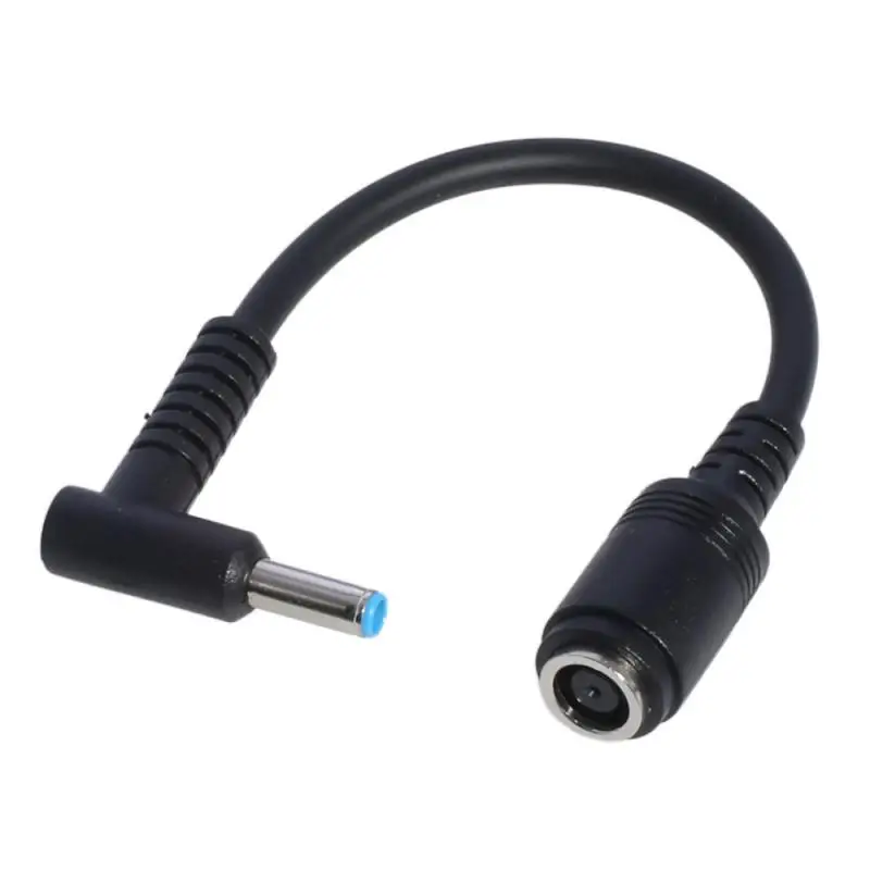 7.4mm*5.0mm Female To 4.5mm*3.0mm Elbow 7.4 To 4.5 Suitable for HP Dell Blue Tips Power Adapter Cable Adapter Connector Cable