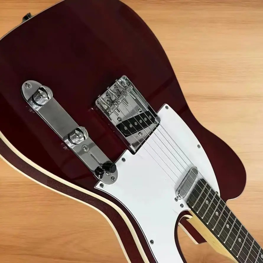Hot Sale Wine Red Electric Guitars - Rosewood Fretboard - Double Binding view 3