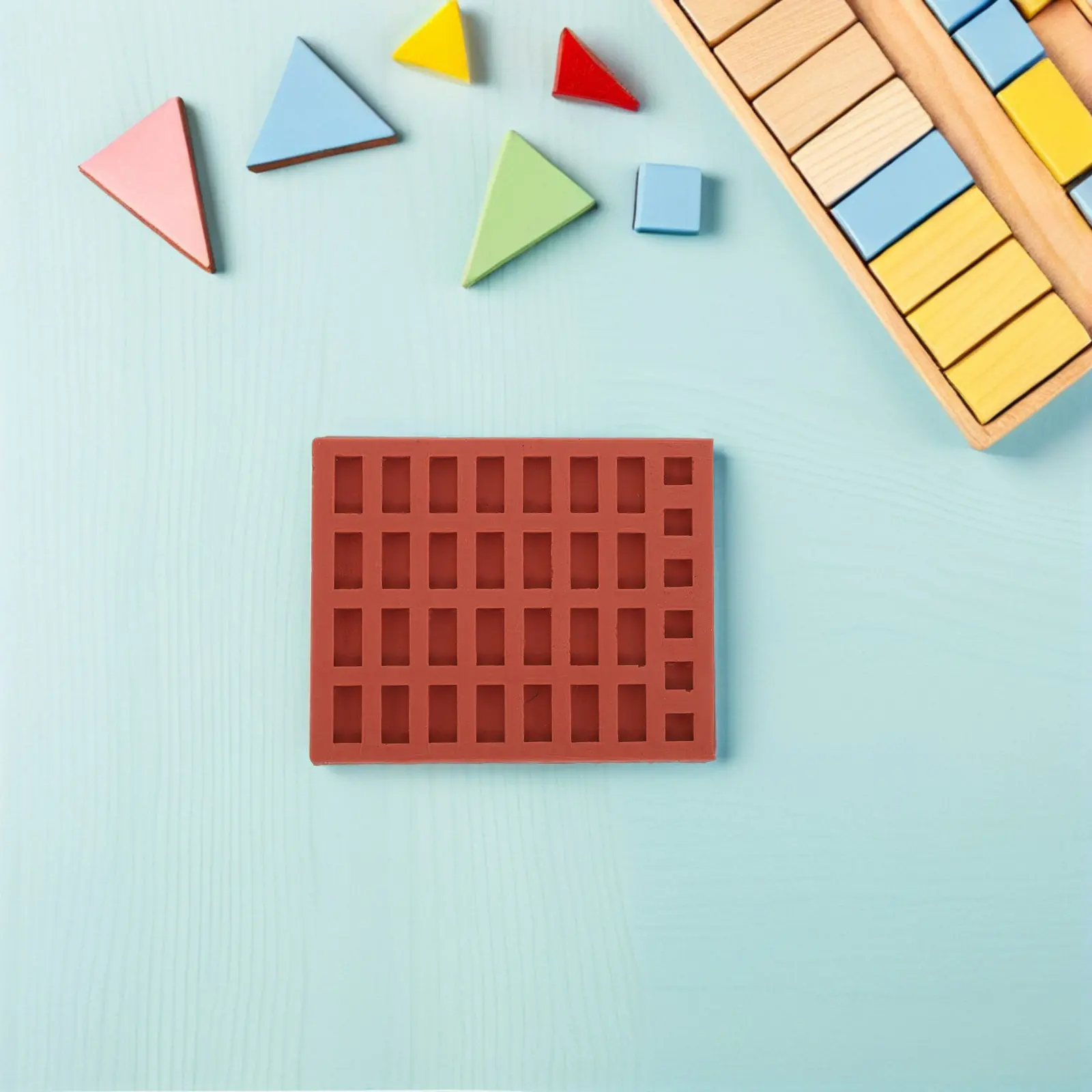DIY Mini Brick Mold Silicone Material Realistic Texture Easy Release for Architectural Models Sand Table Accessories Mini House