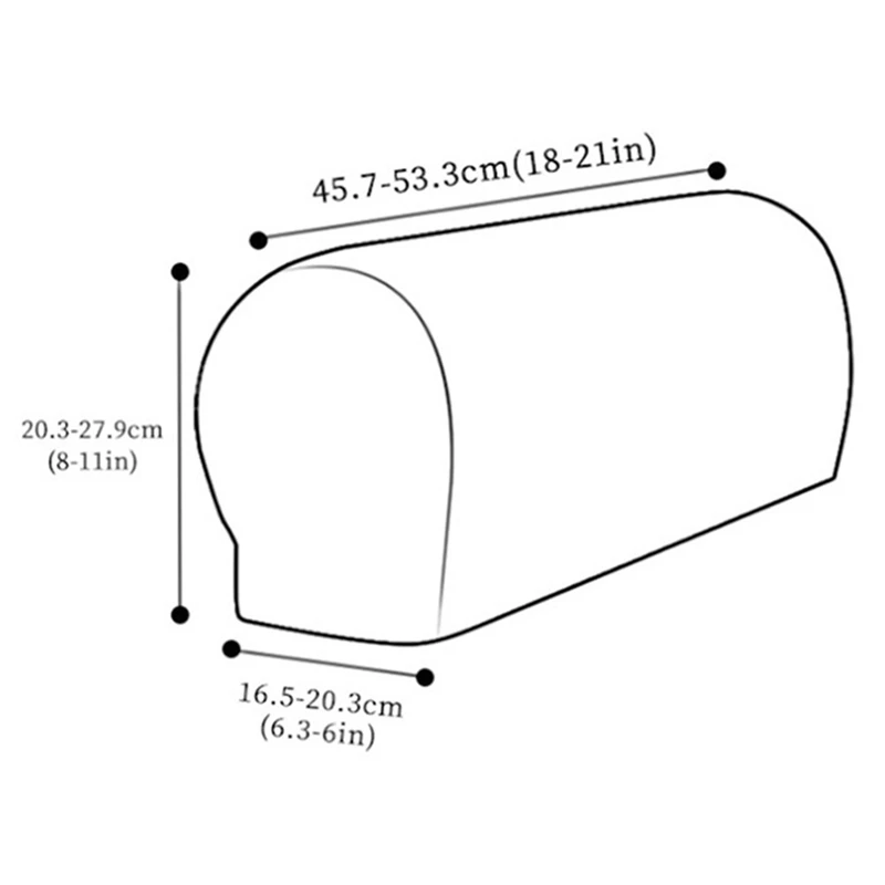 Fundas elásticas de felpa para reposabrazos, cubiertas para sillas y sofás, 2 piezas