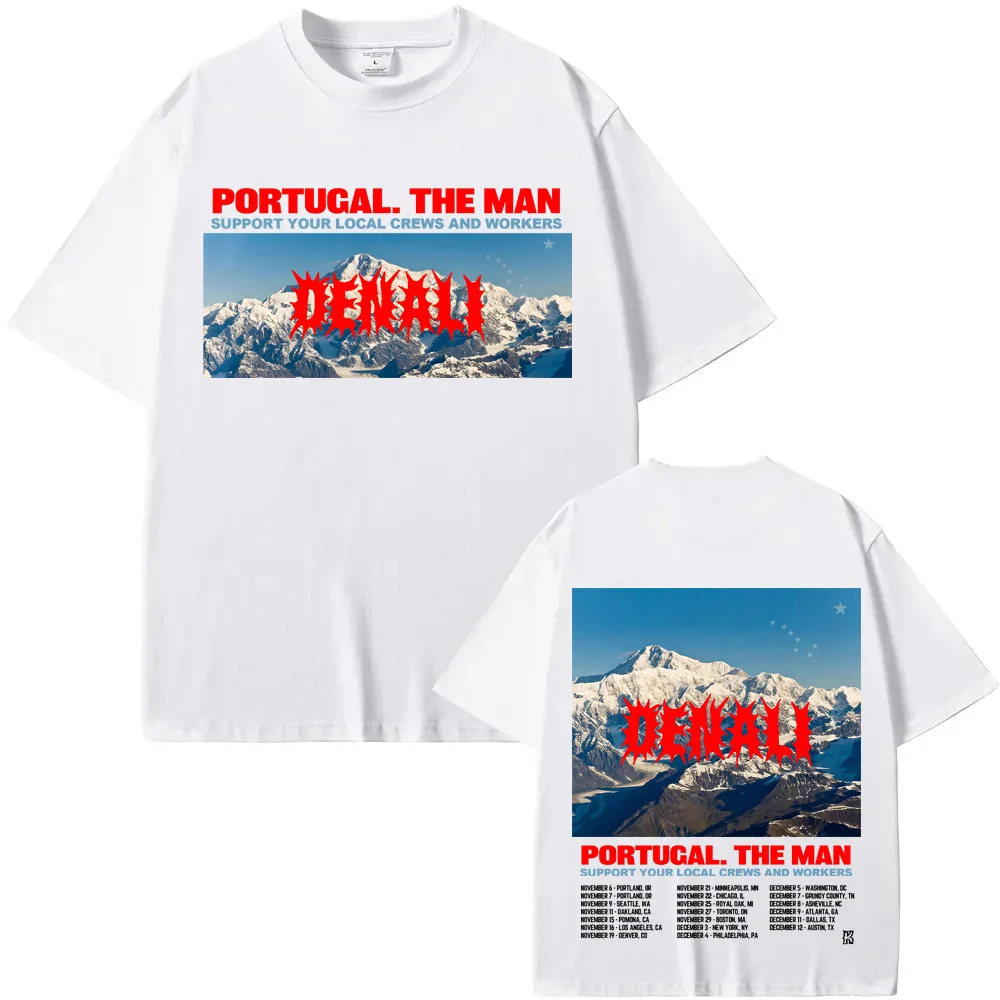 

Portugal. The Man 2025tour T Shirt Round Neck 100%Cotton newTee-shirt Graphic Printing Punk Tshirt Ropa Mujer ClothingTees Top