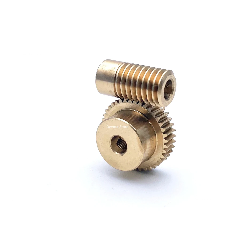 

Precision 1:60 0.5M 20T 30T 40T 50T 60T Copper Worm reducer turbine 065/151 4/5/6mm Bore diameter