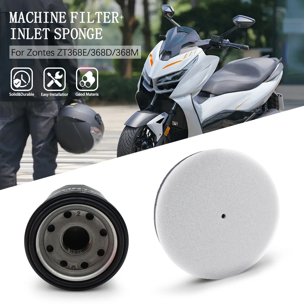 

For ZONTES ZT368E 368D 368m Element Oil Filter Intake Cleaner Replacement parts Motorcycle Air Filter Core Sponge