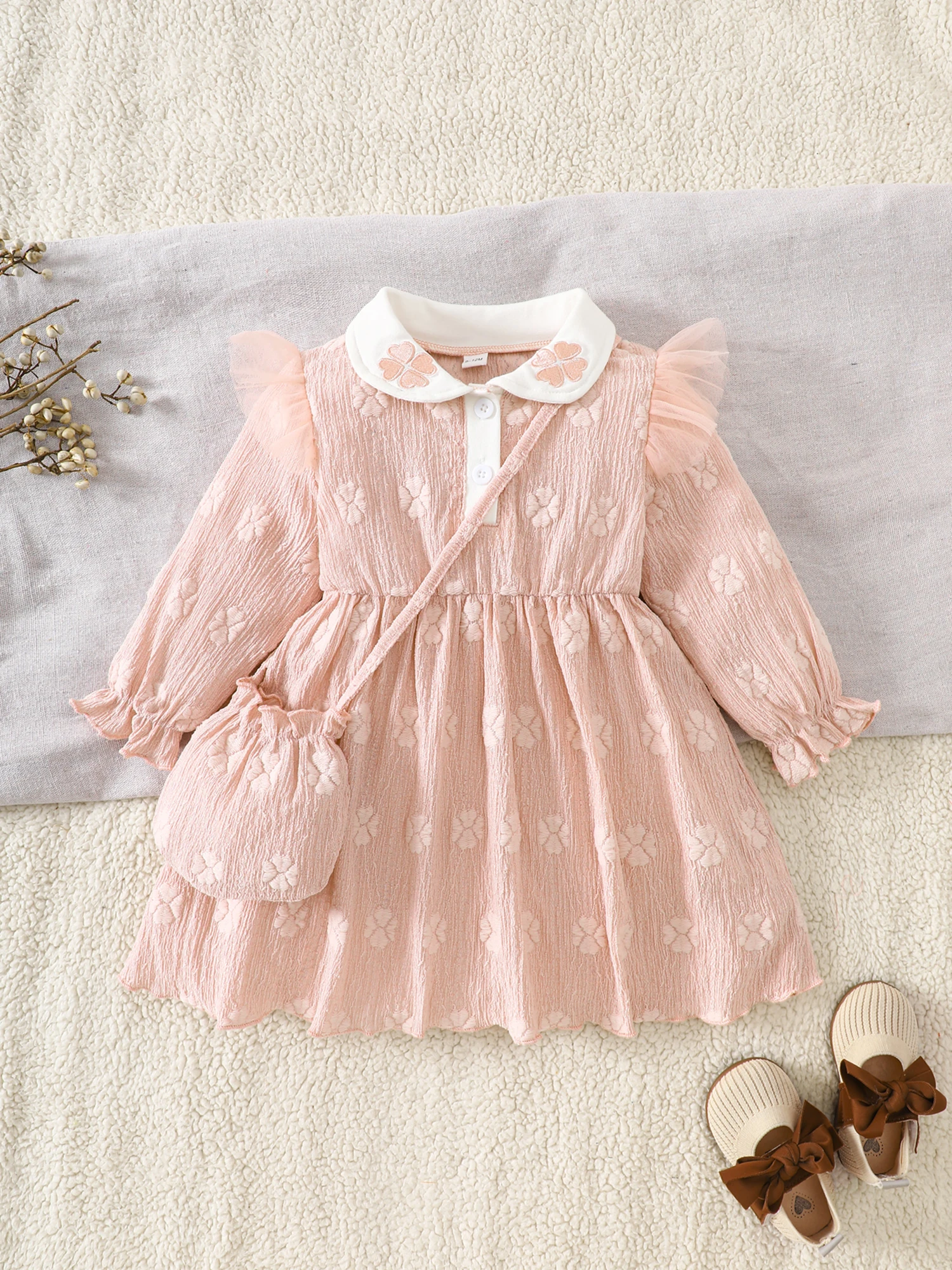 

Girls Winter Outfit Cozy Knit Sweater Dress with Matching Leggings and Pom Pom Hat 3-piece Set for Cold Weather