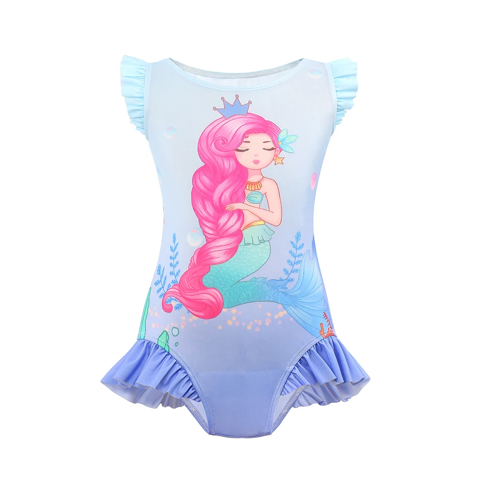 2024 Girl Summer Isabela Mirabel Swimsuit Children Swimwear Ariel Princcess Children Bikini Sets Donald Duck Bathing Kids Suit