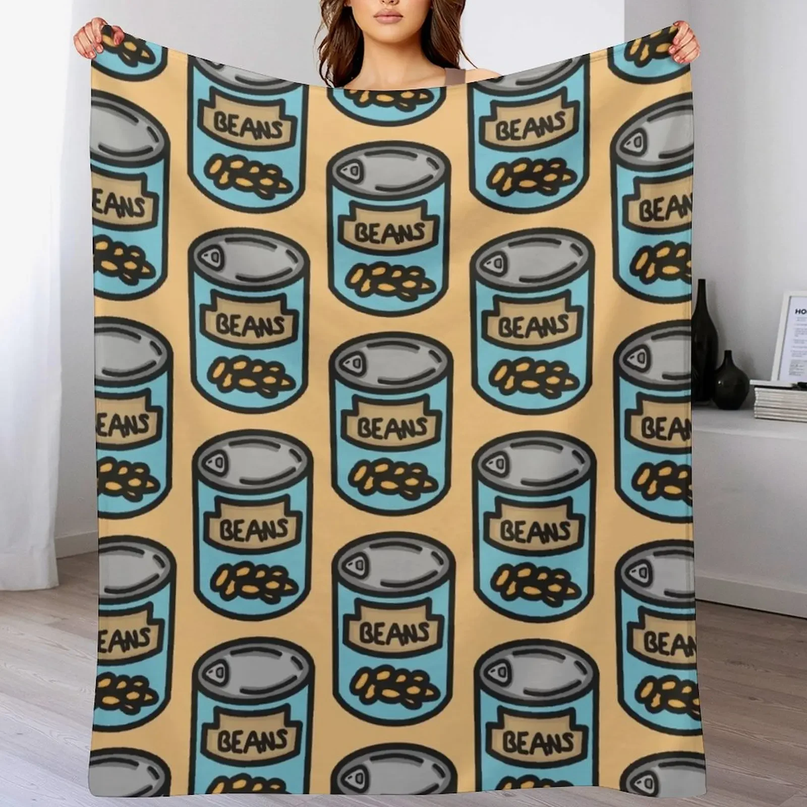 

beans (orange) Throw Blanket Beautifuls Blankets For Bed For Decorative Sofa Winter beds Blankets