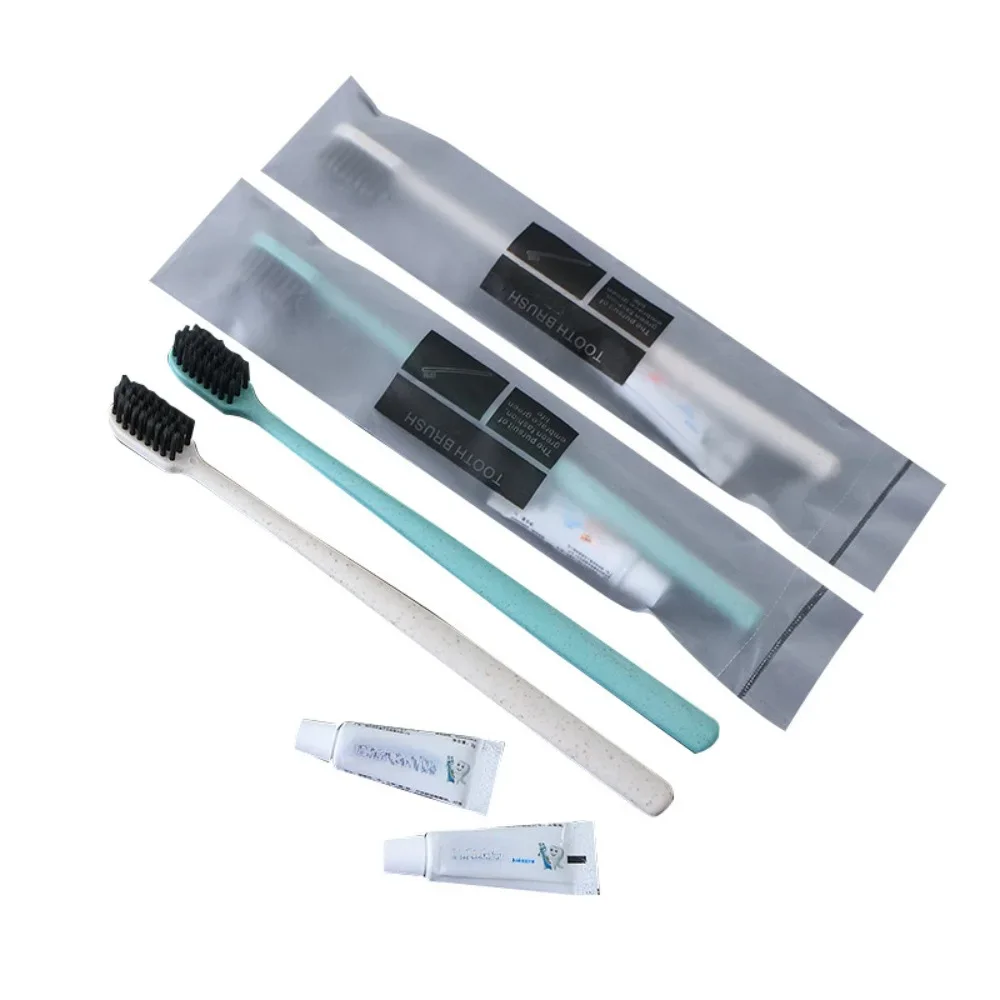 HOT Disposable Toothbrushes Portable Toothbrush / Toothpaste / Comb / Slippers / Towel Shower Gel Shampoo Travel Toiletries Set