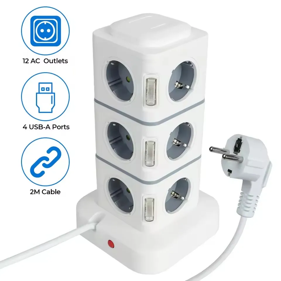 

Tower Multiple Socket EU Plug