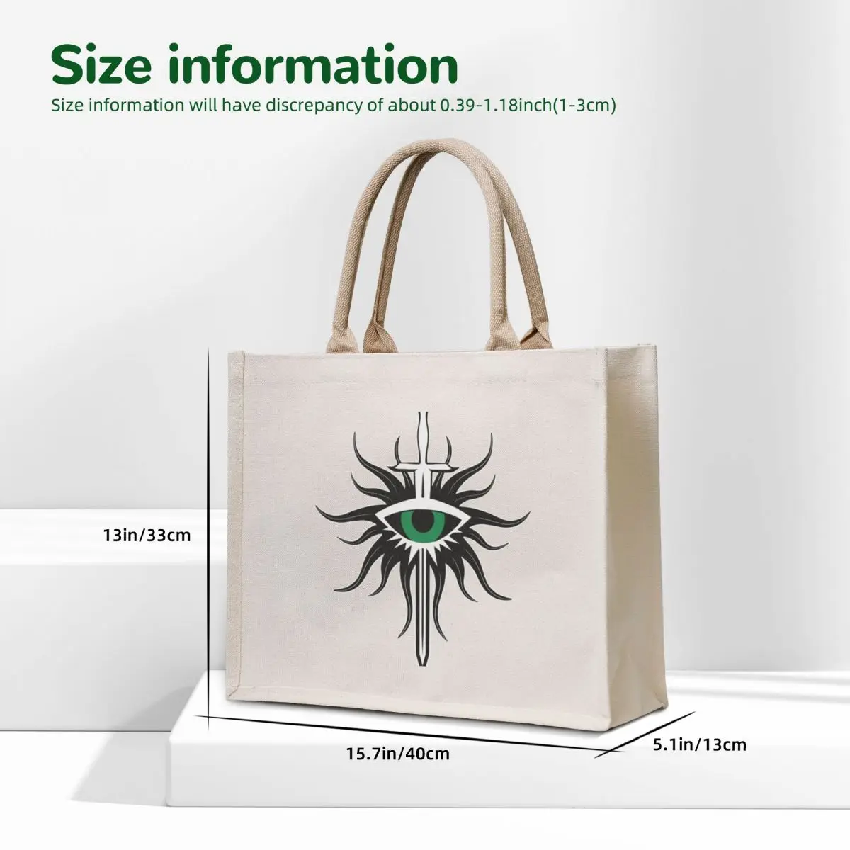 Black Inquisition Logo 8 Tote Bag Lady bag custom fabric bag Woman shopper