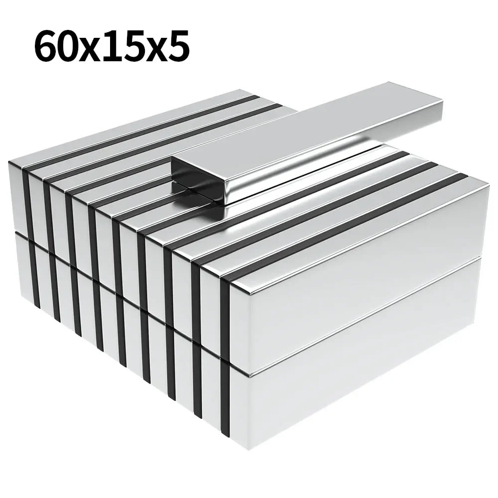 60x15x5mm N35 Super Strong Neodymium Magnet Block NdfeB Powerful Permanent Magnetic imanes Refrigerator Magnets