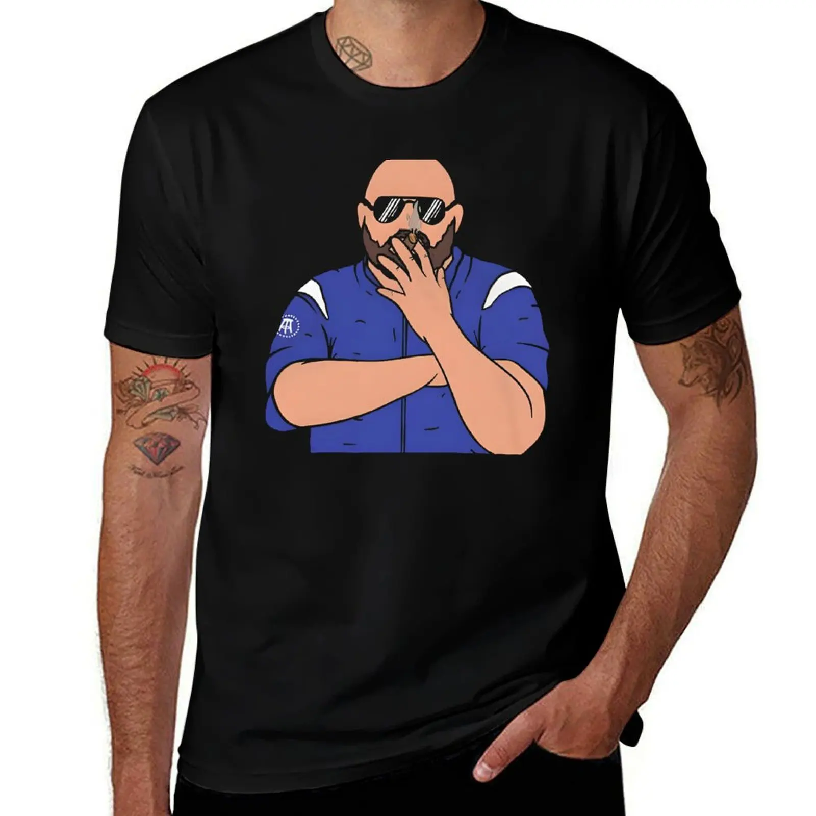 

Brian Daboll smoking T-Shirt Simple Line Art Print Tee