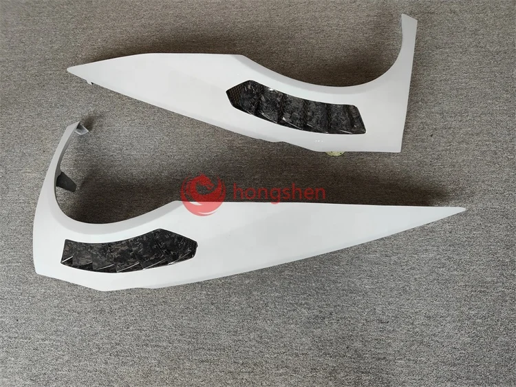 V-style LP610 Half forged grain air outlet mudguard for Lamborghini Huracan LP580 LP610 carbon fiber  car fender car parts