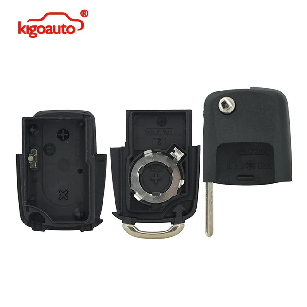 Kigoauto Fernbedienungs-Schlüsselgehäuse 2/3 Tasten 1JO-959-753-T für VW Volkswagen Seat Skoda Passat Golf Jetta Polo Bora ab 2000 – Detail 4