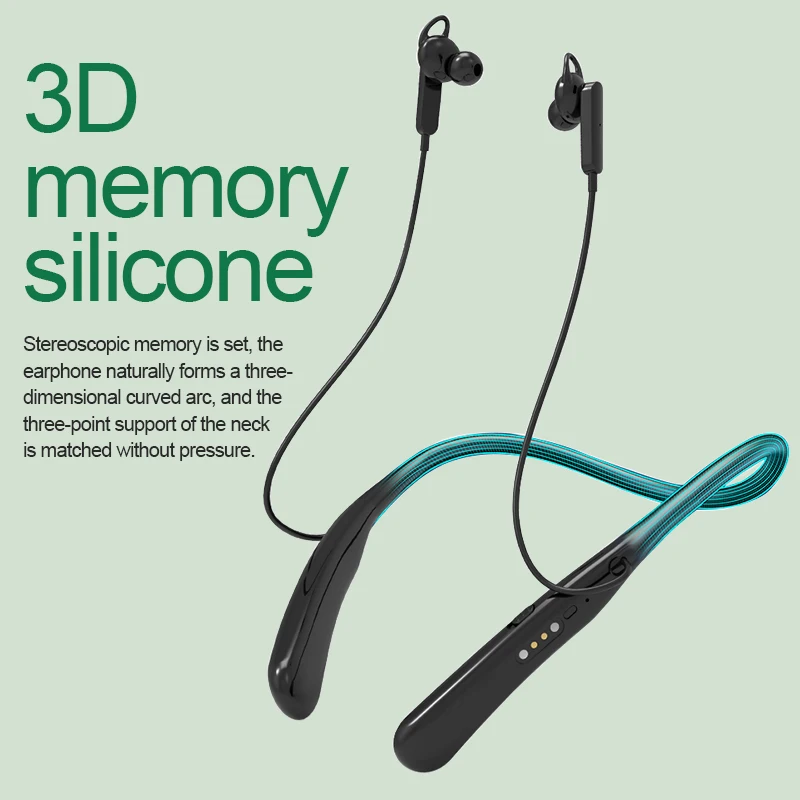 Neckband Hearing Aids for Deafness Wireless Bluetooth Rechargeable Hearing Aid High Quality Low Noise Portable Sound Amplifier