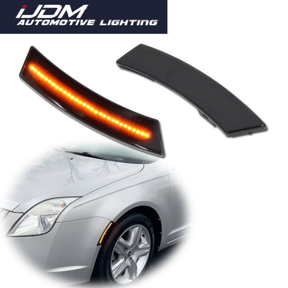 

For Mercury Milan 2010 2011 2012 Amber / White LED Front Bumper Side Marker Turn Signal Lights Parking Lights Fender Flare Lamps