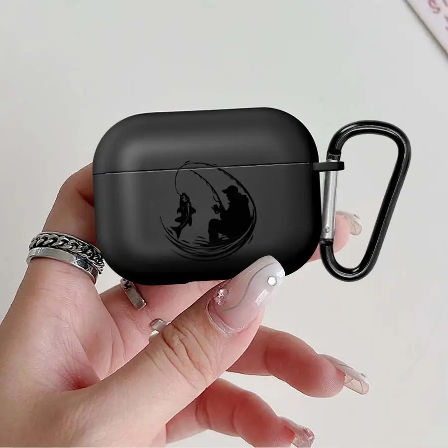 Cartoon Line Fishing Man Case For Airpods Pro3 Pro2 4 2 Pro 1 3 Earphone Cases Cover view 6