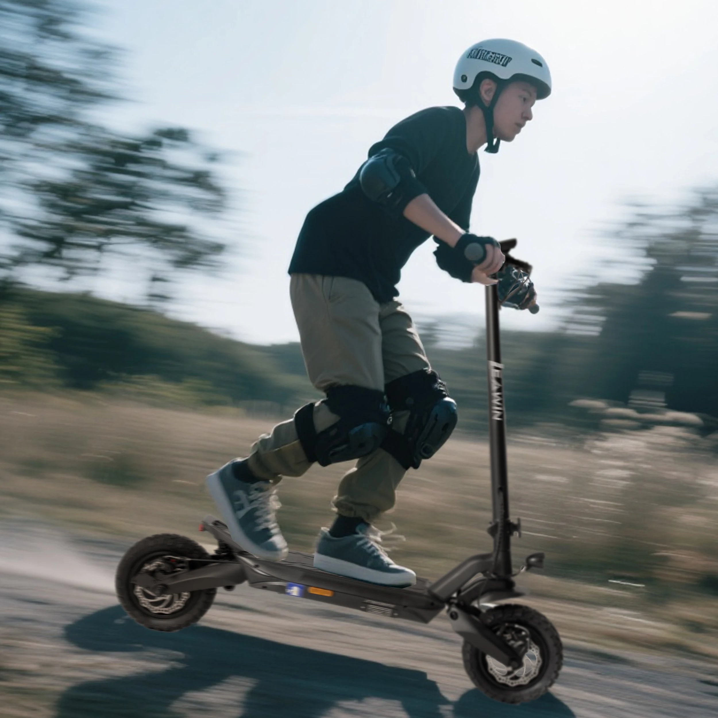 Vankel ABE 10-Zoll Erwachsene Elektroroller 500W Motor, 720Wh Akku, faltbar E-scooter Vollfederung, Straßenzulassung 20km/h