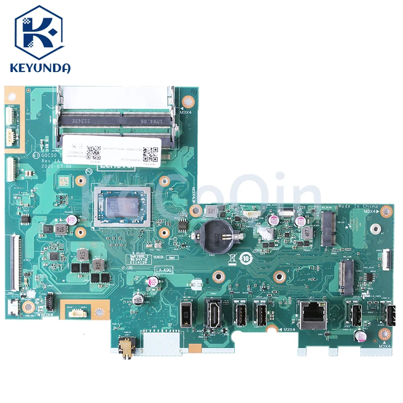 YM3500 CPU For LENOVO IdeaCentre 3-24ADA6 3-22ADA6 AIO Mainboard G0C50 LA-K901P 5B20U54602 DDR4 All-in-one Motherboard Tested