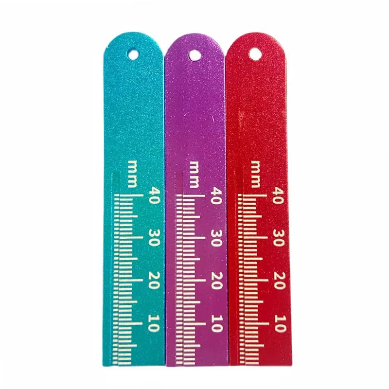Dental Measuring Rulers Aluminium Dentist Measure Scale Endodontic Ruler 3 Color High Quality Dentistry Instruments Endo Rulers