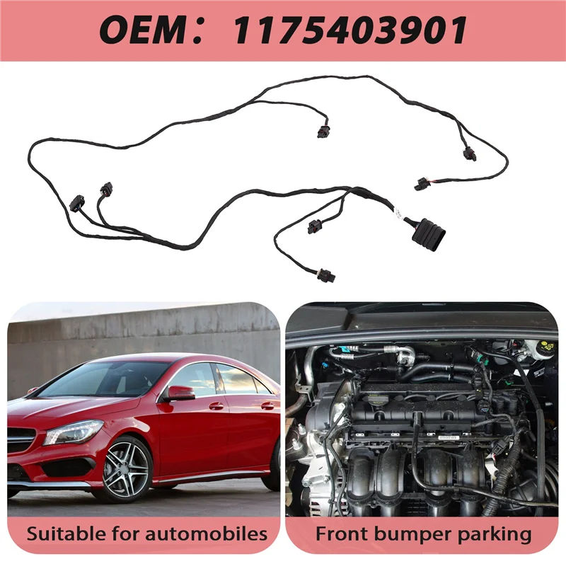 

A77T-1 Pc Front Bumper Parking Sensor Wiring Harness 1175403901 For Mercedes Benz Cla W117 13-20