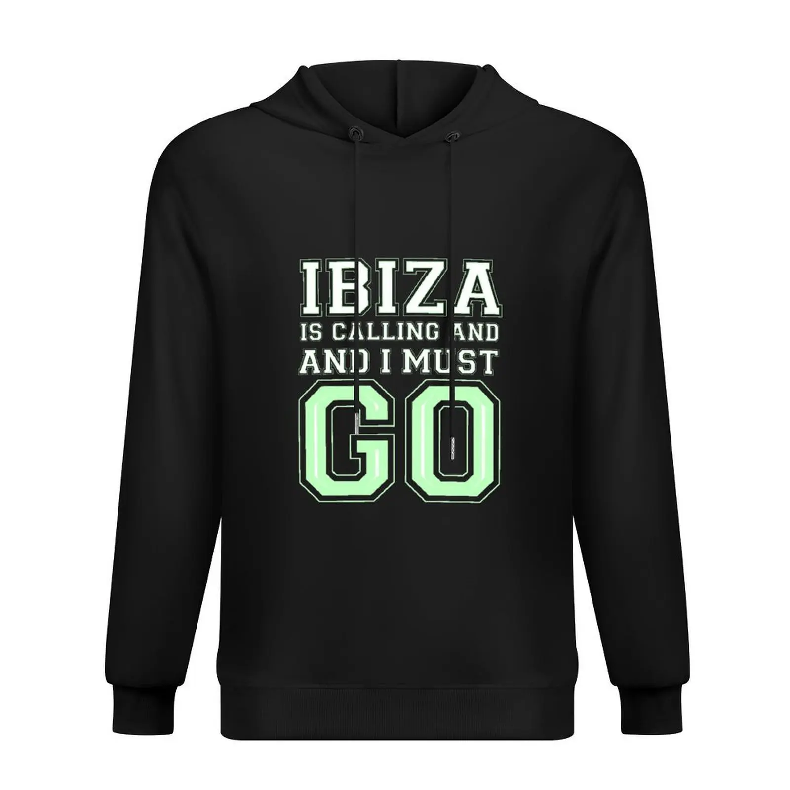 Ibiza está llamando y devo ir divertido Ibiza España vacaciones Sudadera con capucha ropa coreana ropa de otoño Sudadera con capucha hombres