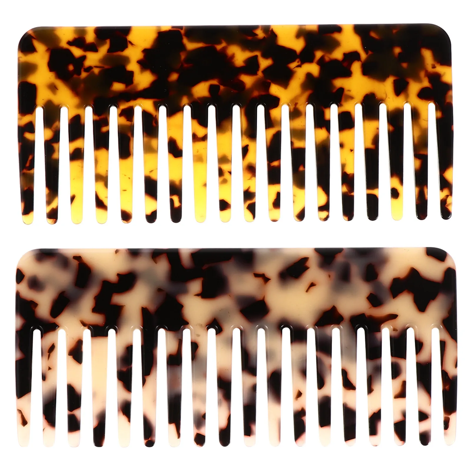 

Набор из 2 расчесок с широкими зубьями: антистатический инструмент для распутывания густых, вьющихся волос, для влажных и сухих волос, расчески с зубьями для распределения масла