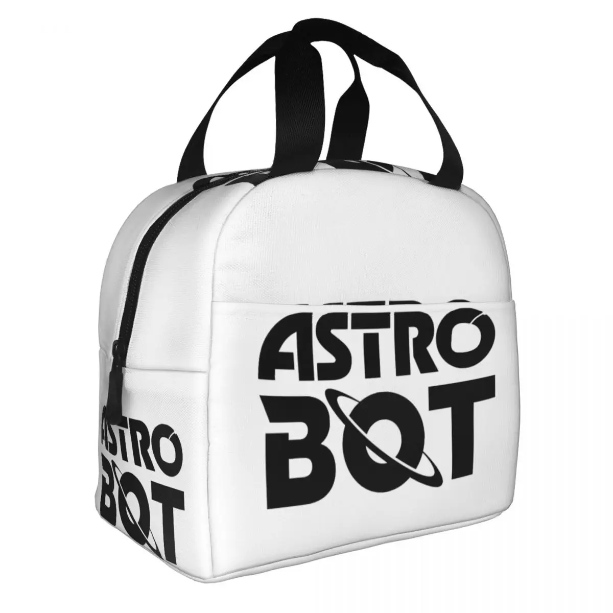 Astrobot Pattern Astros Game Insulated Lunch Bag Cooler Bag Meal Container Large Lunch Box Tote Girl Boy Work Picnic