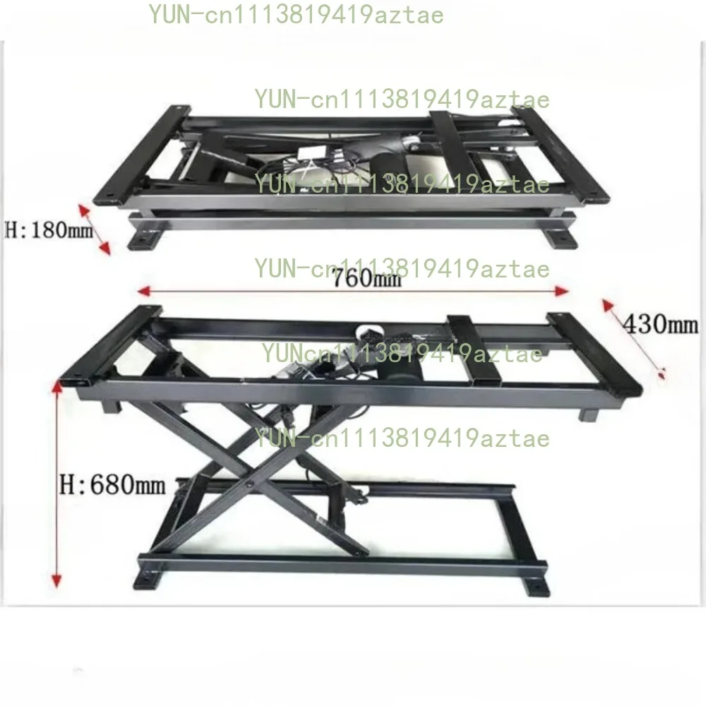 100-150kg Multifunctional Electric Wired Remote Control Coffee Table Dining Table 24V Lifting Hardware Folding Iron Frame