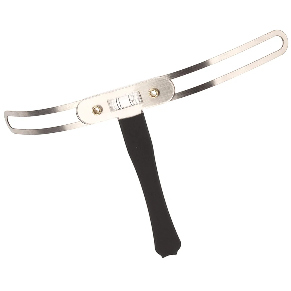 Stainless Steel T Shape Eyebrow Tattoo Ruler High Durability Anti Slip Handle Accurate Positioning Portable Eyebrow Measuring