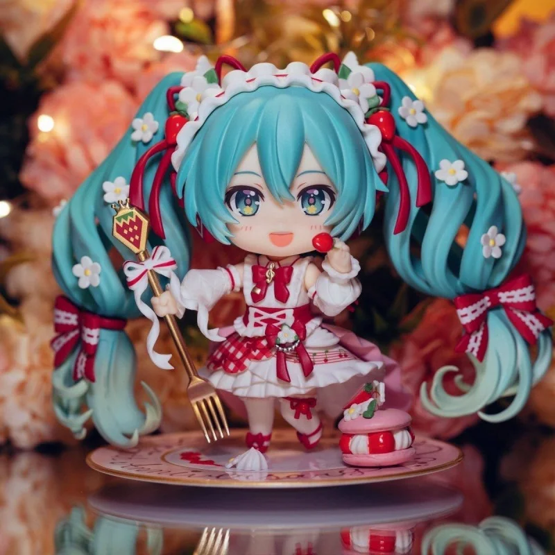 

#1939 Nendoroid Hatsune Miku 15th Anniversary Strawberry Cake Morikura Anime Action Figure Collectible Decor Pvc Model Gifts