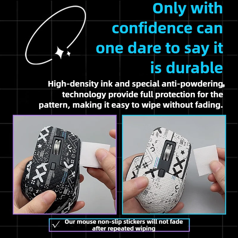 Sweat-Resistant Mouse Skin Stickers for Logitech MX Master 3S - Full Coverage Anti-Slip Grip Tape with Pre-Cut Design