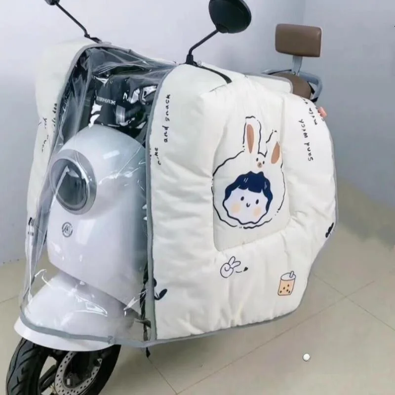 

Thiened Fce Vehicle Windproof Cover Universal Waterproof Winter Cloak Sle for Cars Bikes And Scooters