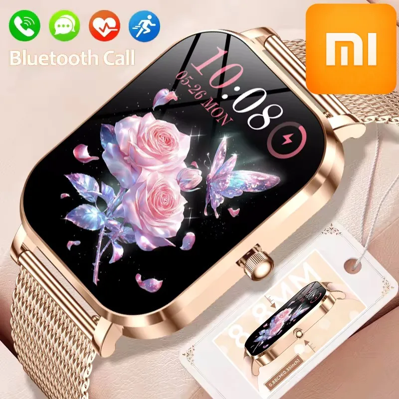 

Xiaomi 2026 Smart Watch Women 8.8mm Ultra-thin Body Heart Rate Waterproof Outdoor Sport BT Call Smartwatch For Android