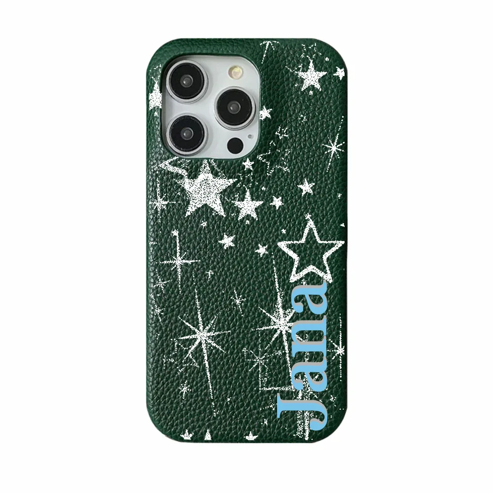 

Персонализированный кожаный чехол с розовыми ракушками и гальки для iPhone 11, 12, 14, 13, 16 Pro Max XS XR 14 15 Plus, роскошный жесткий чехол из искусственной кожи