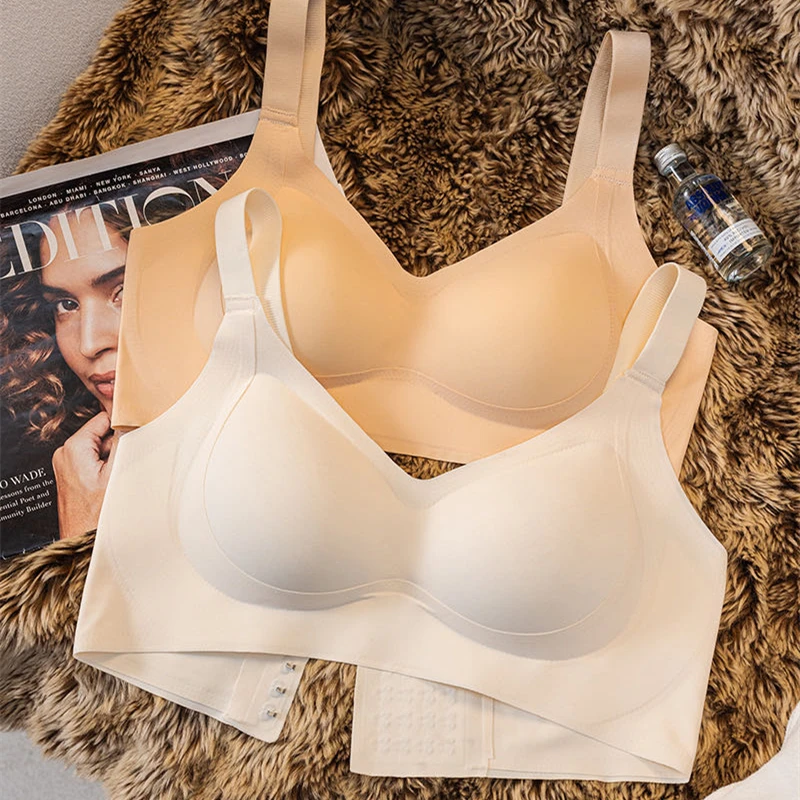 M-3XL Large Shoulder Straps and Small Breasts Gathered Bra for Women Without Steel Rings and Traces High-quality Bra