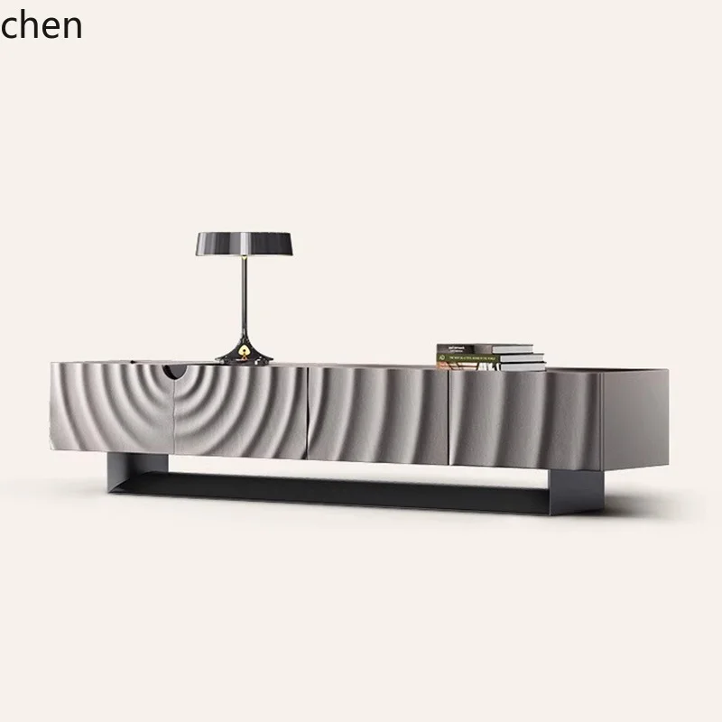 

HXL TV cabinet whole house with rock slab storage floor cabinet coffee table combination TV cabinet