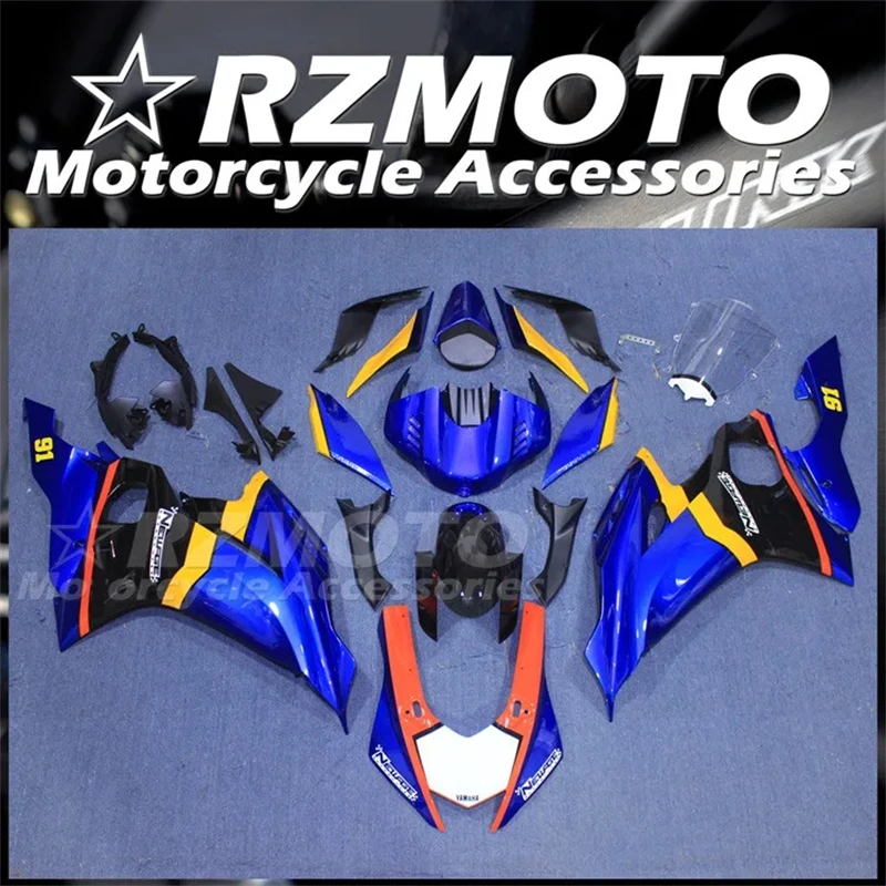 4Gifts New ABS Fairings Kit Fit for YAMAHA R6 2017 2018 2019 2020 2021 2022 17 18 19 20 21 22 23 24 Bodywork Set Blue