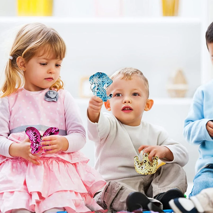 25 قطعة الوجه الترتر سلسلة مفتاح سلسلة فستان عصري الاكسسوارات قلادة الأطفال الكبار هدايا الحفلات hec #5