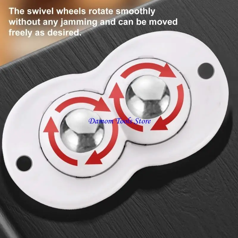 57BE Sliding Roller for Window Applications Caster Wheel for Effortless Movement 4pcs
